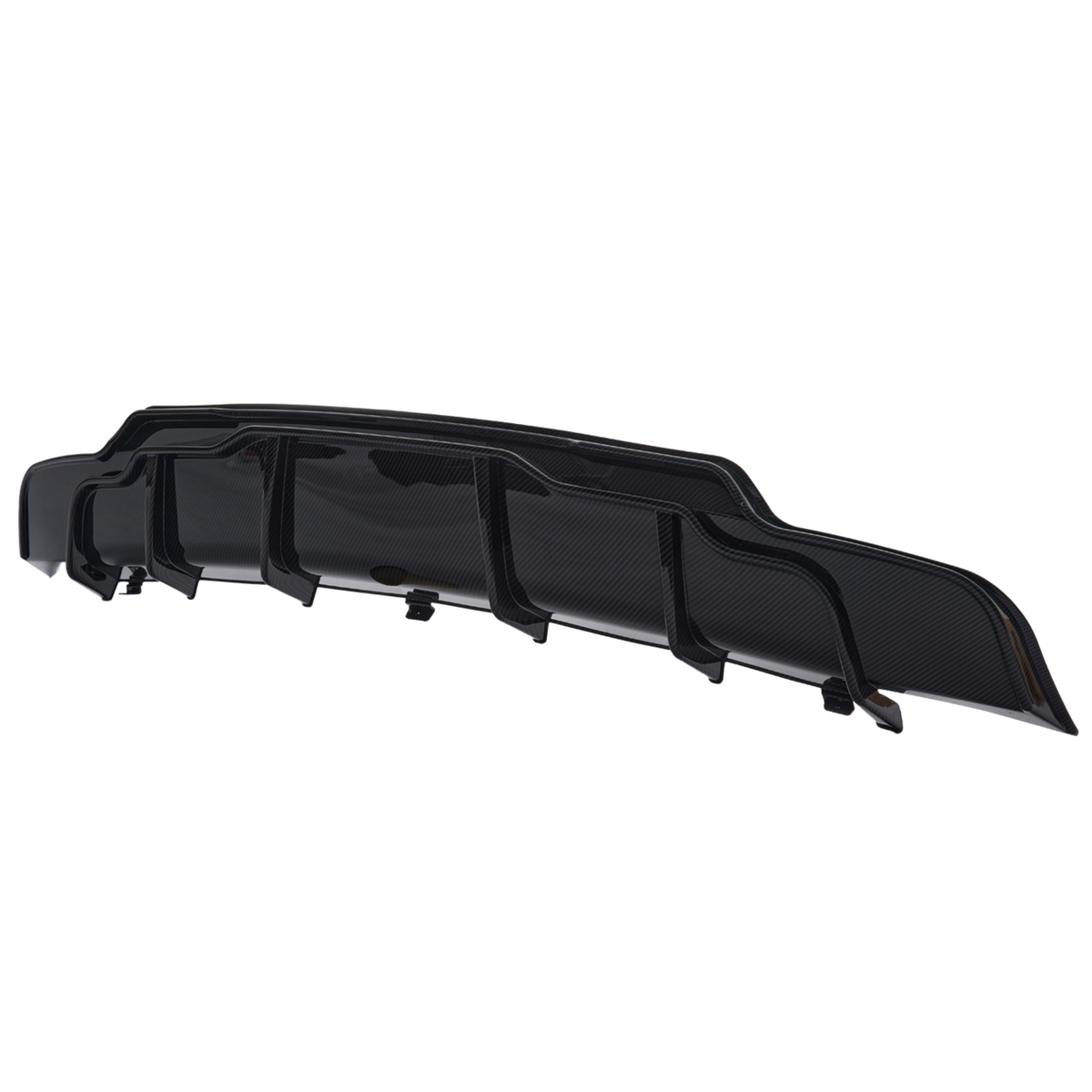 For 2017–2023 Tesla Model 3 Rear Diffuser – 3-Piece Finned Performance Style