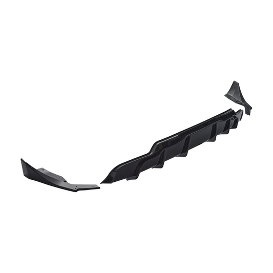 For 2017–2023 Tesla Model 3 Rear Diffuser – 3-Piece Finned Performance Style